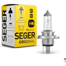 Seger Ampul H4 12V 60/55W P43T Standart Yenileme 3.500K Standart Işık P43 Tırnaklı (10 Adet)