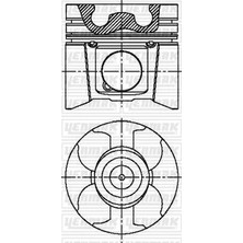 YENMAK Motor Piston Segman Std 89.00MM Master 2001 Movano 2001 2.5 Dcı G9U (4 Adet)