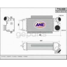 Bms Turbo Radyatoru (Intercooler) Fiesta 6 1.6 Tdci 2008-2012 (Veka)
