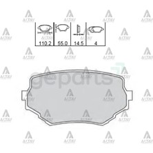 Maher Fren Balata Grand Vitara 1998-2004 Ön