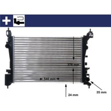 Mahle Motor Su Radyatörü Opel Corsa D - Corsa E 1.2-1.4 A12XER A12XEL B12XEL A14XER B14XER 2011 540X378X23