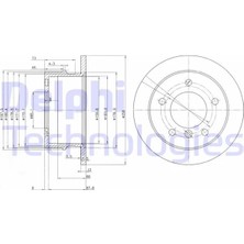 Delphi Fren Diski Arka Mercedes W463 B901>B904 . Vw Lt 28-35-46