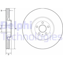 Delphi Ön Fren Aynası Volvo XC90 2 2014-2022 XC60 2 2018 366 Cap 19 Jant