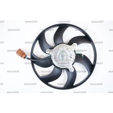Maher Fan Radyatör Golf5 / Golf6 / Jetta / A3 / Caddy / Leon 2004-2012 1.4-1.6-1.9 Tdı Sağ 160W 296MM