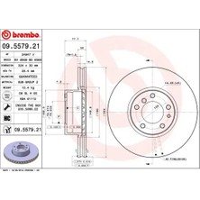 Brembo Fren Diski On Bmw E39 E32 E38 E31 (2 Adet)
