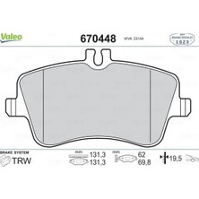 Valeo Fren Balatası On Mercedes W202 W203 CL203 C209 R171