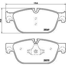 Valeo Ön Fren Balatası Peugeot P407 2004-2010 P508 2010-2018 C5 2008-2014 C6 2009-2012 Ds5 2009-2015 180MM