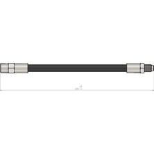 CAVO Fren Hortumu Arka 227MM Bmw E30 E36 E46 E34 E32 Audi A6 1994-1997 (2 Adet)