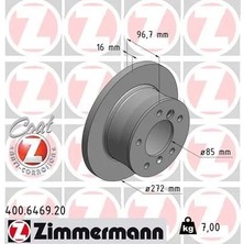 Zimmermann Fren Diski Arka Mercedes Sprınter B901>B904 . Vw Lt 28-35-46 Tek Teker (2 Adet)