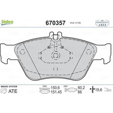 Valeo Fren Balatası On Mercedes W202 S202 C208 W210 S210 C140 R170