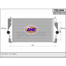 Bms Turbo Radyatoru (Intercooler) Transporter T4 1994-1997 (Veka)