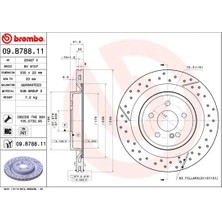 Brembo Fren Diski Arka Mercedes Amg W176 C117 X117 X156 R172 (2 Adet)