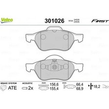 Valeo Ön Balata Megane 2 2002 Scenic 2 2002 Clio 3 2005 1.5dci 1.6 16V 2.0 16V