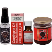 Bizon BIZ10 Sprey 25ML Cantharıs D6 Kadın Damla 10ML + BIZ10 Macun 240GR
