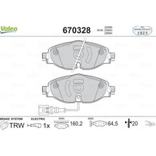 Valeo Ön Balata Golf7-A3-Leon - Tiguan - Passat - Octavia - Superb 2012