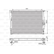 Valeo Motor Su Radyatoru Bmw N45 N46 E81 E82 E87 E88 E90 E91 E92 E93 E84