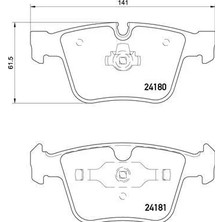 Valeo Fren Balatası Arka Mercedes Amg W164 W251 W221 C216