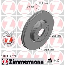 Zimmermann Fren Diski Ön Audi A4-A5 2015 0986479E49-DF6950S (2 Adet)