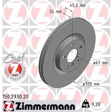 Zimmermann Fren Diski On Bmw F40 F70 F44 F45 F46 F74 U06 F48 U11 F39 U10 . Mini F60 U25 F65 (2 Adet)