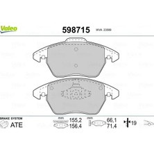 Valeo Ön Balata P307 2010-2003 207 1.6 2007 308 2007 3008 09 > C4 2004 Fte Kırmızı Kutu