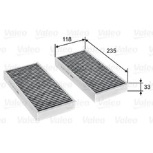 Valeo Polen Filtresi Takımı BMW F40 F44 F45 F46 F48 F39 Mini F54 F55 F56 F57 F60 Karbonlu