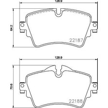 Valeo Fren Balatası On Bmw F45 F46 F48 F39 . Mini F54 F55 F56 F57 F60