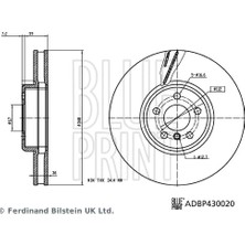 Blue Print Fren Diski On Sol Bmw G20 G21 G22 G23 G30 G31 G38 G32 G11 G14 G15 G16 G01 G02 G05 G18 G06 G07 G29 9