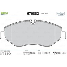 Valeo Fren Balatası On Mercedes W639 W447 B906 . Vw Crafter 30-35-50