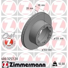 Zimmermann Fren Diski Crafter 2.0 Tdı (2 Adet)
