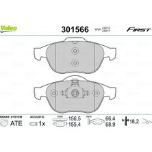 Valeo Ön Fren Balatası Renault Laguna 2 2001-2005 Laguna 3 2007-2015 Megane 2 2002