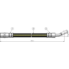 CAVO Arka Fren Hortumu Opel Vectra C - Sıgnum 2002-2008 (2 Adet)
