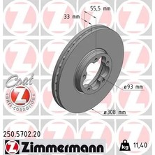 Zimmermann Ön Fren Aynası Ford Transıt - Custom 5-362-5-363 2.0 Ecoblue 2018 308X33X5XHAVALI