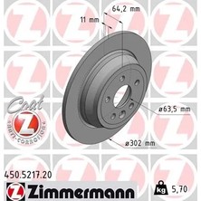Zimmermann Fren Diski Arka Land Rover Freelander 2 L359 (2 Adet)