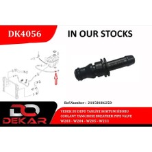 DEKAR Radyator Yedek Su Deposu Hortum Valfi Mercedes M272 W211 S211 C219 Hava Tahlıyesı (2 Adet)