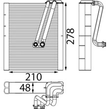 Mahle Evaporator Mercedes W176 W246 C117 X117 X156
