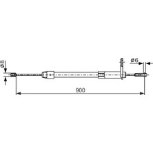Bosch Fren Halatı Arka Sag Park Frenı Mercedes W202 W203 CL203 S203 C209 A209