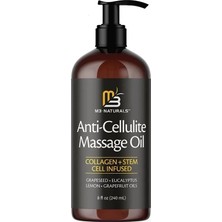 Miyo Life Miyolife M3 Naturals Şeyse Kolajen ve Kök Hücre Içeren Anti Selülit Masaj Yağı-Anti Cellulite Massage Oil