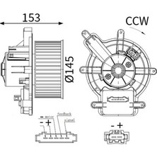 Mahle Kalorifer Motoru Peugeot P3008-P5008 Blower Citroen Ds5 2009