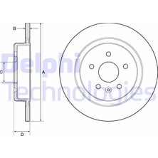 Delphi Arka Fren Diski Opel Astra K 2015-2022 288X45X5 Dolu
