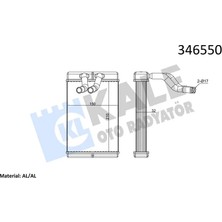 KALE RADYATÖR Kalorifer Radyatörü Hyundai H-1. Starex 2.5l D4CB D4BH 2001 - Aleminyum