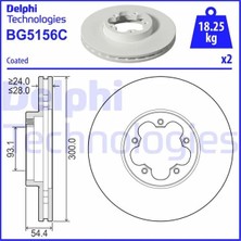 Delphi On Fren Disk Ayna Transıt V348 3.2 200PS 2006 A.ceker Olcu 300 28