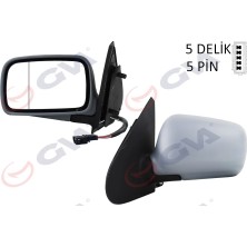 GVA Diş Dikiz Aynası Sol Polo 1994 Elektrikli Isıtmalı Konveks 5 Fiş VM-184L
