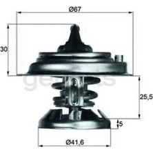Behr Termostat W124-201-202-210 1983-2000 75CC