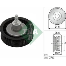 Ina V Kayış Gergi Rulmani Ford Transıt - Ranger 2011 2.2 Tdci Kanalli Rulman