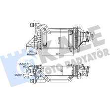 KALE RADYATÖR Turbosarj Radyatoru Mercedes M274 W205 S205 C205 A205 W212 C207 W213 C238 C253 V167 R172