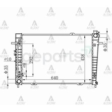 Maher Radyatör Su Tucson 2004-2010 Sportage 2004-2010 2.0 Dizel / 22MM A - T Brazing