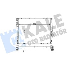 KALE RADYATÖR Motor Su Radyatoru Bmw M47 M52 M54 M57 E46 E85 E86 Manuel Sanziman