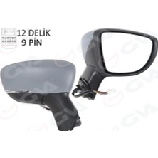 GVA Dış Dikiz Aynası Sağ Elektrikli Isıtmalı Sinyalli Sensörlü Astarlı Konveks Captur 2017