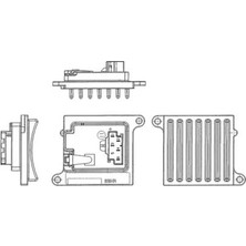 Mahle Klima Fan Regulatoru Mercedes W203 CL203 W220 W221 W163