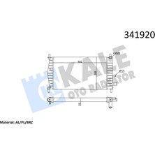 KALE RADYATÖR Motor Su Radyatoru Fiesta 4 1996-2002 Mazda 121 3 1.0 / 1.3 Klımasız